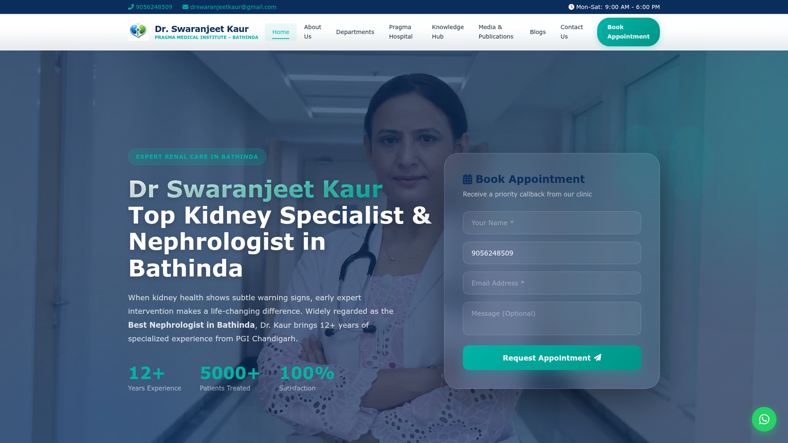 Drswaranjeet — Doctor Website - Bunty Arora Portfolio