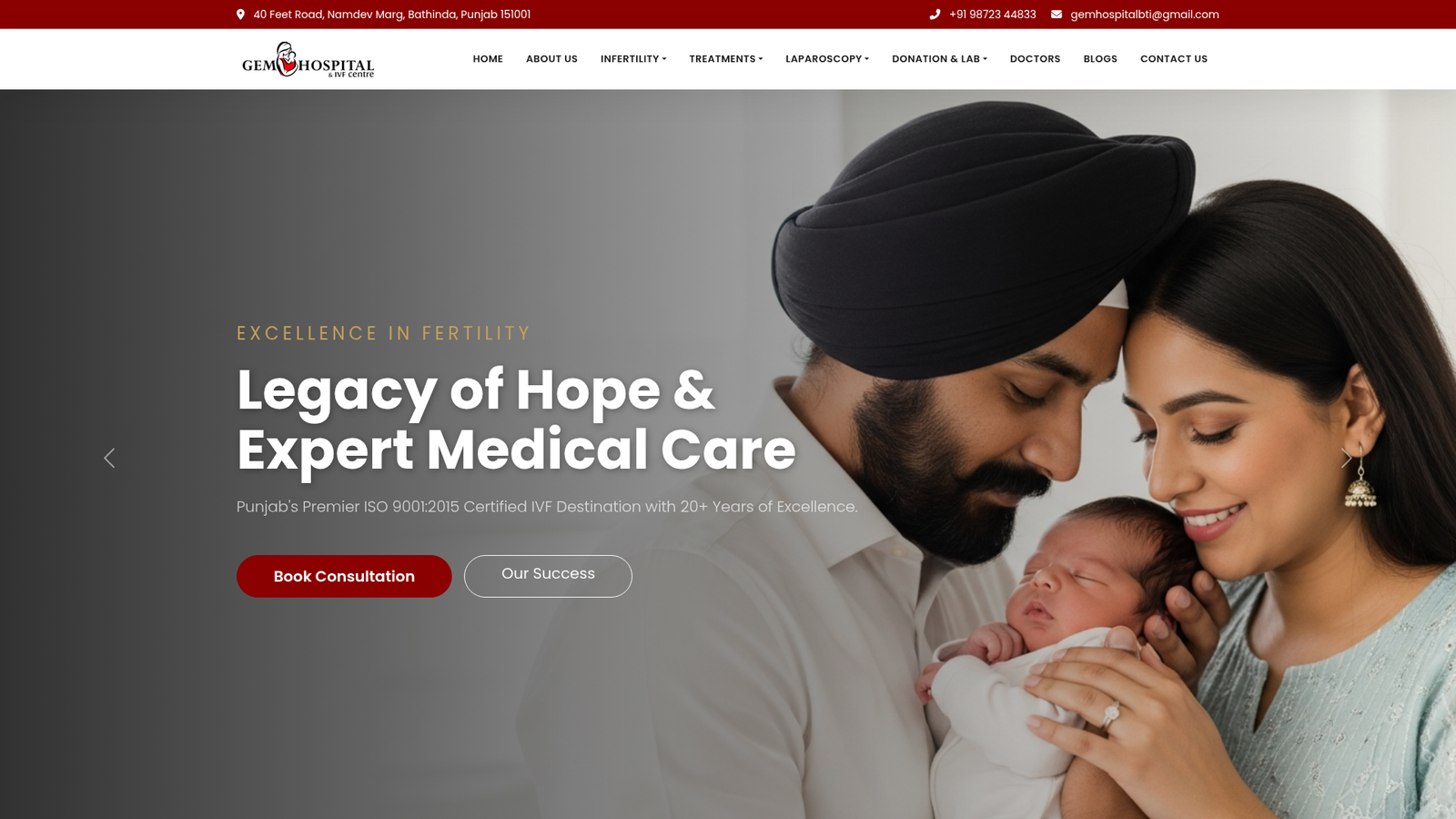 Ivfhospitalbathinda — GEM IVF Hospital - Bunty Arora Portfolio