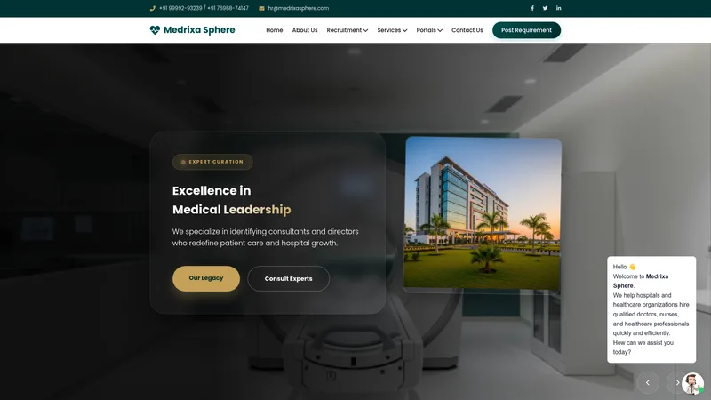 Medrixasphere — Hiring Website