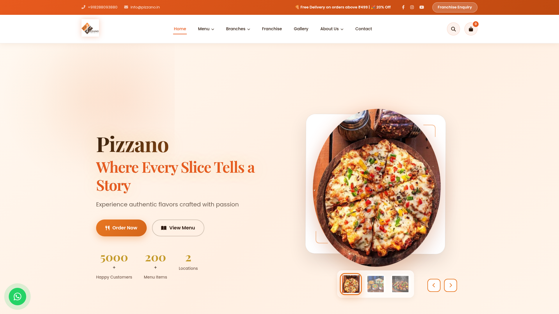 Pizzano — Franchise Pizza Brand