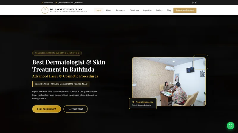 Ravneetskinclinic — Dermatologist