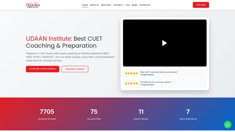 Udaancuetcoaching — Udaan Institute Academy