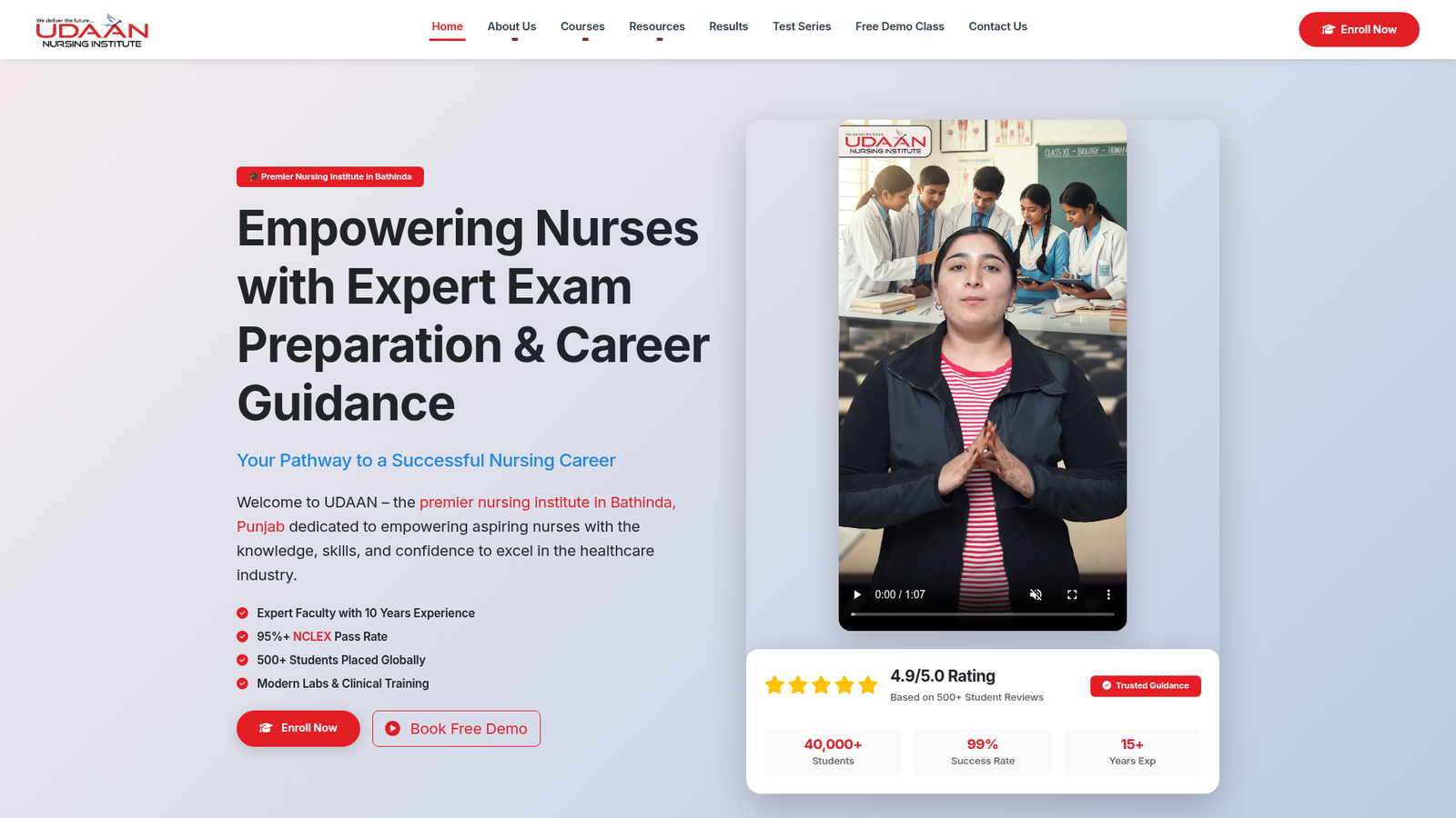 Udaannursinginstitute — Udaan Institute Academy