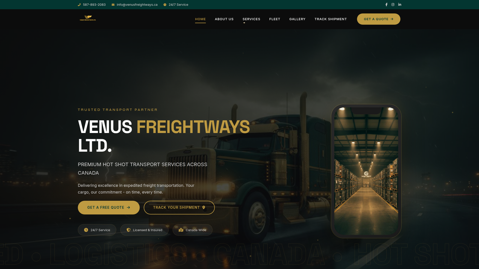 Venusfreightways — Freight / Logistics