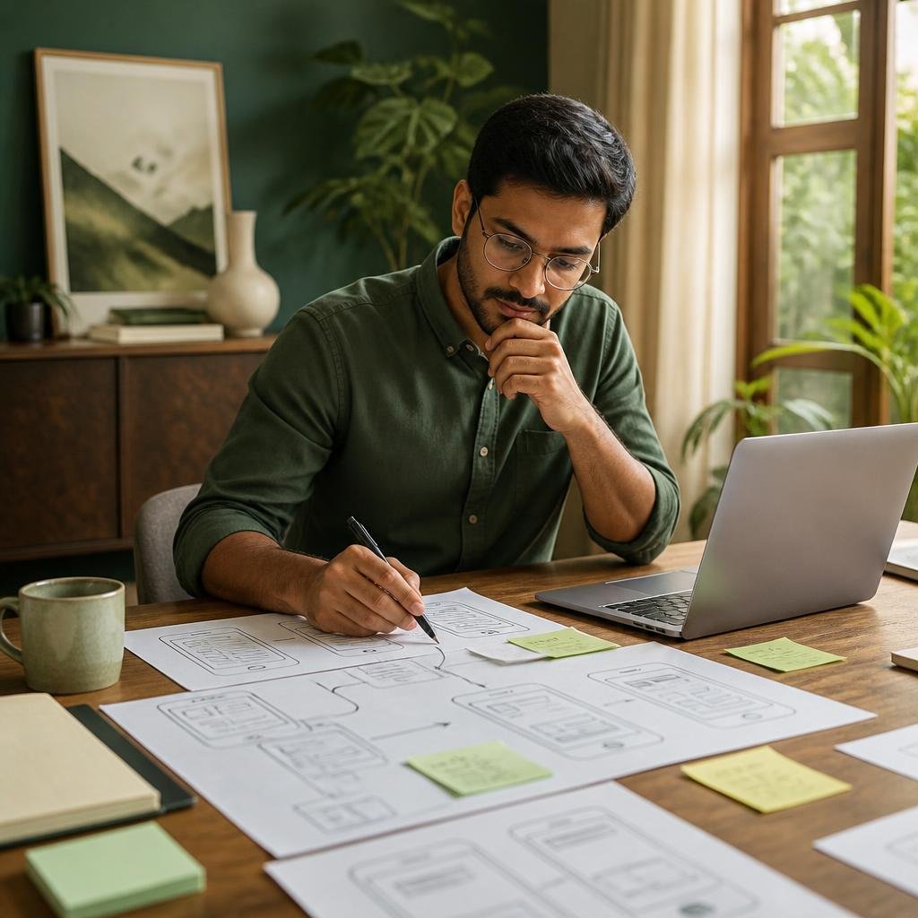 Illustrative visual for UI/UX design